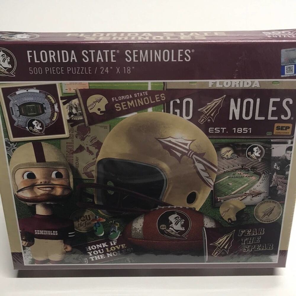 FLORIDA STATE SEMINOLES 500 Piece Jigsaw Puzzle